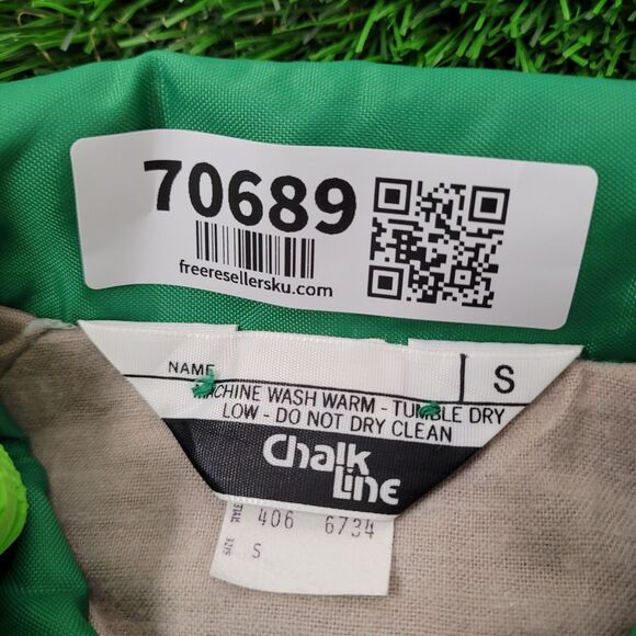 Vintage 80s Chalk-Line Coach Jacket Small 23x28 Green Cougars - Picture 8 of 16